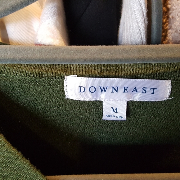 Downeast Cardigan | Button Up | Green | Medium - Picture 3 of 4
